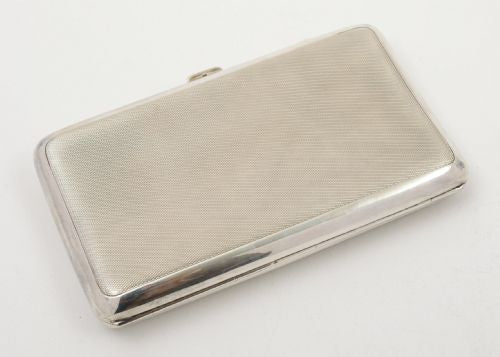 A Lovely Art Deco Silver Cigar Case London 1930