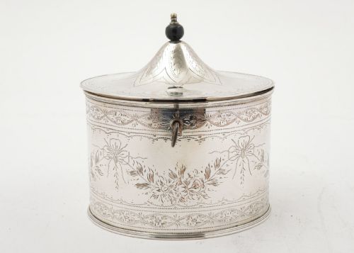 Gorgeous Georgian Sheffield Plated Tea Caddy. Circa 1800