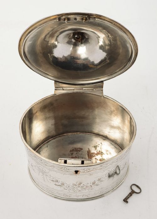 Gorgeous Georgian Sheffield Plated Tea Caddy. Circa 1800
