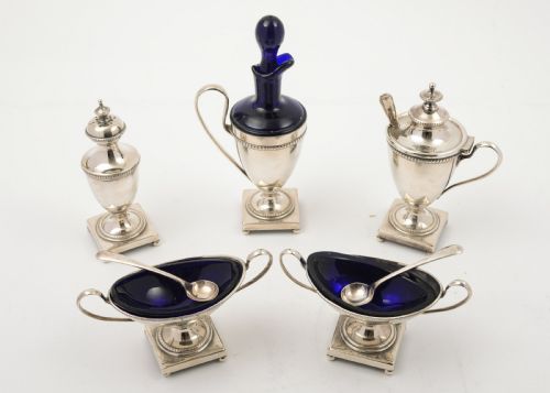 Elegant Georgian Style Cruet Set. Circa 1930