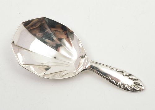 Lovely Art Deco Silver Caddy Spoon Birmingham 1937