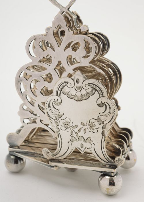 Rare Victorian folding toast rack. circa 1870