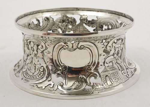 Fabulous Edwardian Irish Style Silver Dish Ring - London 1908