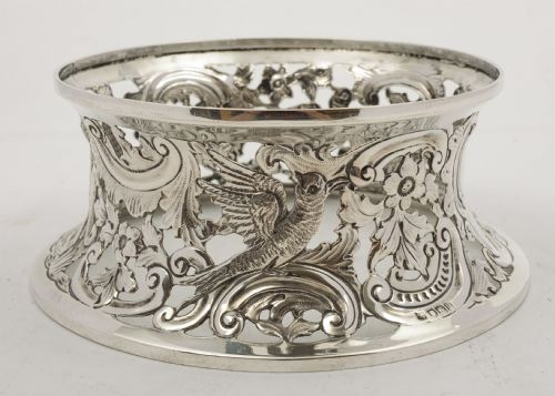 Fabulous Edwardian Irish Style Silver Dish Ring - London 1908