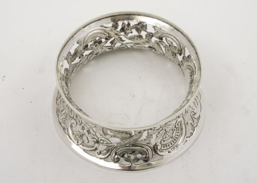Fabulous Edwardian Irish Style Silver Dish Ring - London 1908
