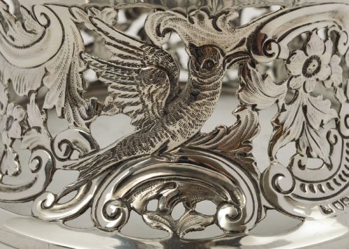 Fabulous Edwardian Irish Style Silver Dish Ring - London 1908