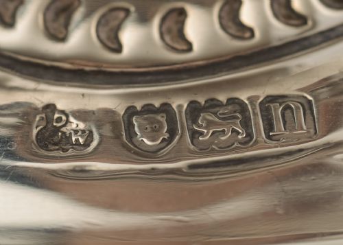 Fabulous Edwardian Irish Style Silver Dish Ring - London 1908