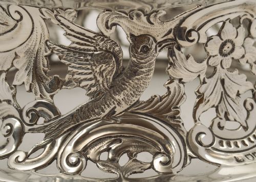 Fabulous Edwardian Irish Style Silver Dish Ring - London 1908