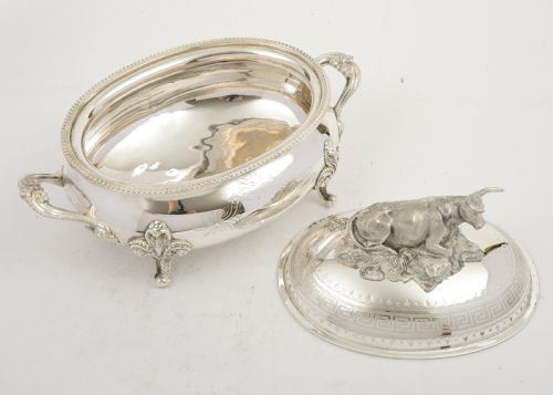 Superb Victorian Silver Plated Tureen. Circa 1880