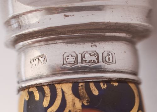 Lovely China Handled Cake Knife- Sheffield 1921