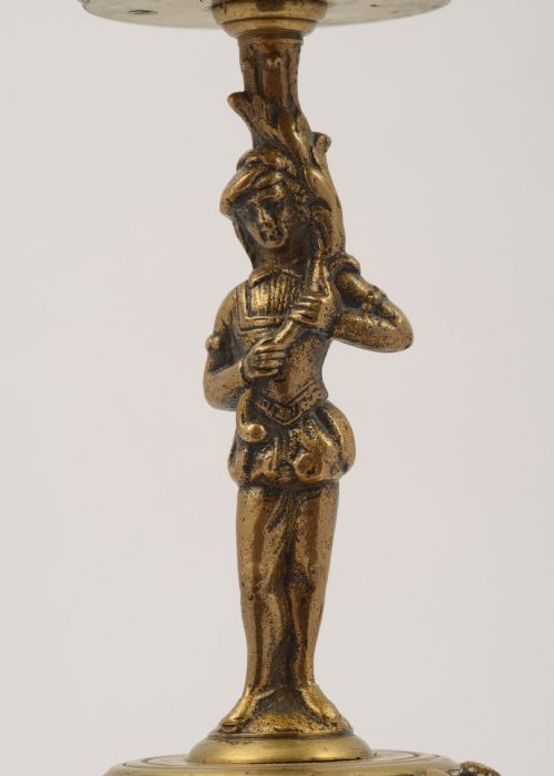 Unusual French Brass Cotton Reel Holder - circa 1880