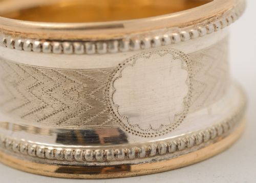 Fabulous Set of 10 Spanish Silver Napkin Rings - circa 1920