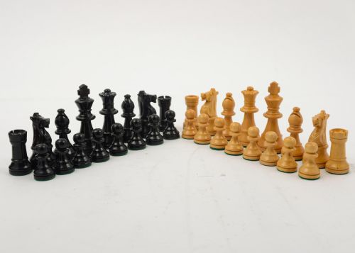 Gorgeous Stanton Style Chess Set - circa 1920