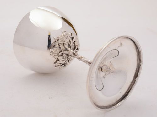 Fabulous Silver Plated Wine Goblet - circa 1900