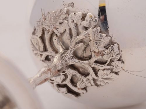 Fabulous Silver Plated Wine Goblet - circa 1900