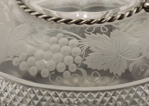 Elegant Edwardian Glass Claret Jug - circa 1905