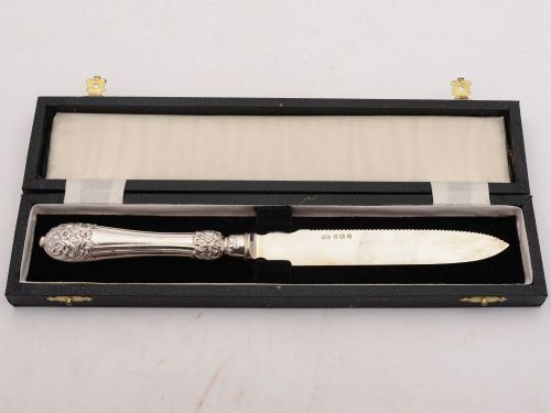 Lovely Silver bladed Cake Knife - Birmingham 1925