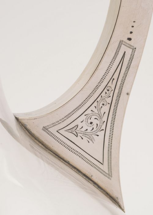 Fabulous Victorian Glass & Silver Claret Jug- Sheffield 1875