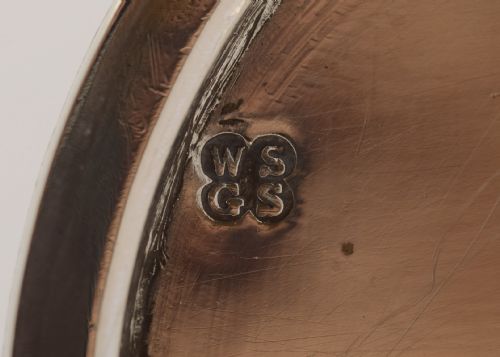 Fabulous Victorian Glass & Silver Claret Jug- Sheffield 1875