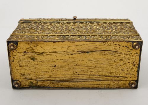 Decorative Brass English Art Nouveau Document Box - circa 1900