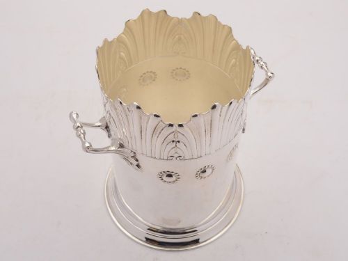 Nice Edwardian Silver Plated Bottle Holder - circa 1905