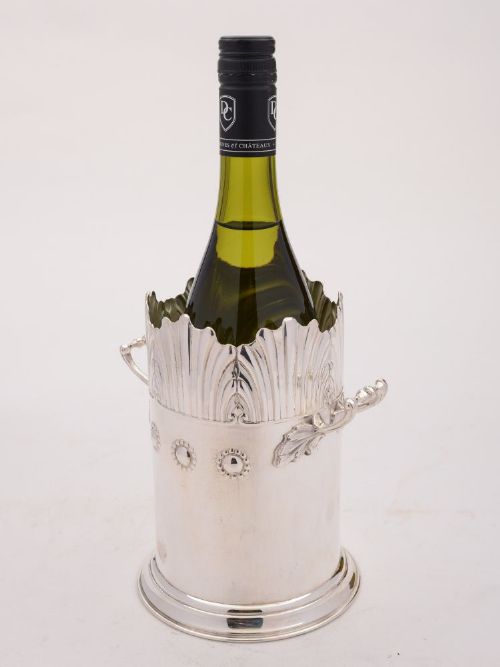 Nice Edwardian Silver Plated Bottle Holder - circa 1905