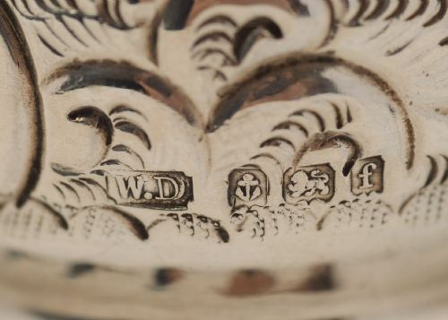 Gorgeous Edwardian Set of 4 Silver Napkin Rings- Birmingham 1905