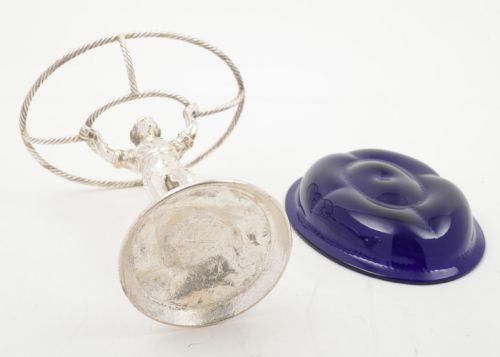 Lovely Colonial Style Serving Dish with Standing Figure - circa 1905