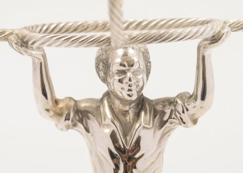 Lovely Colonial Style Serving Dish with Standing Figure - circa 1905