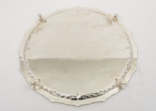 Pretty Victorian Silver Plated Salver/Tray - circa 1890