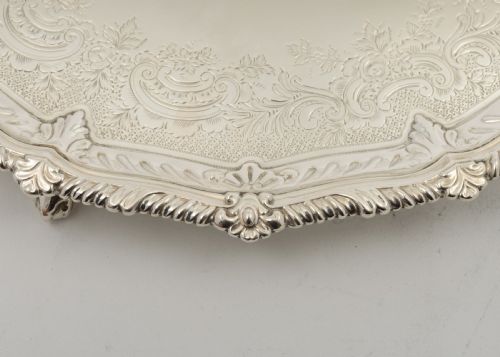 Pretty Victorian Silver Plated Salver/Tray - circa 1890