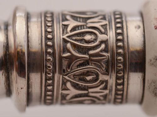 Pretty Victorian China Salad Bowl with Servers - circa 1890