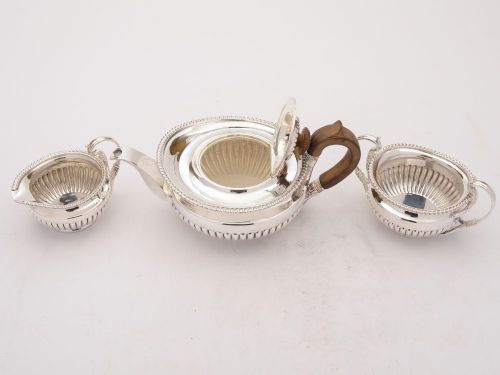 Unusual Silver Plated Snake Handle Tea Set - Circa 1920