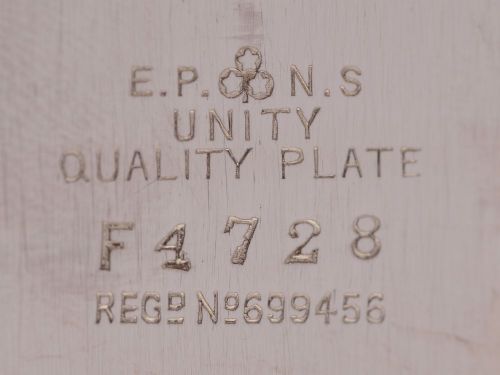 Super Silver Plated Square Salver/Tray - 1923