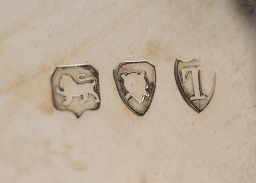 Pretty Pair Silver Victorian Bon Bon Dishes - London 1894