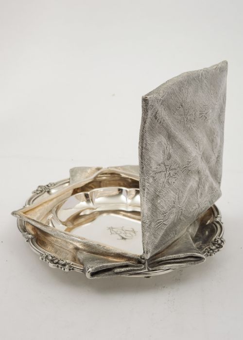 Rare & Fabulous Silver Plated Victorian Napkin Box - circa 1860