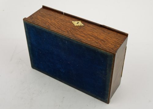 Super Edwardian Oak Smokers Box - circa 1905