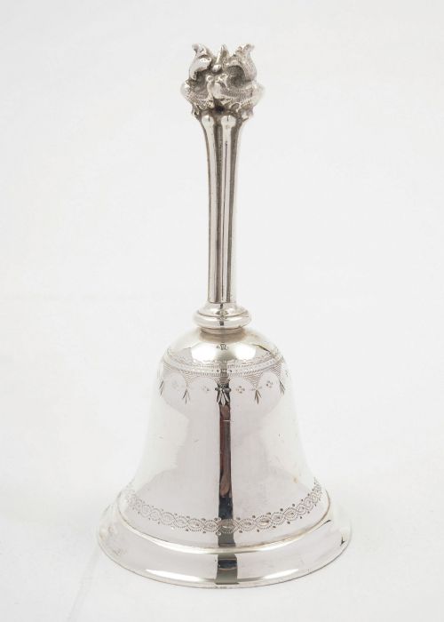 Unusual Edwardian Silver Plated Table Bell - circa 1905