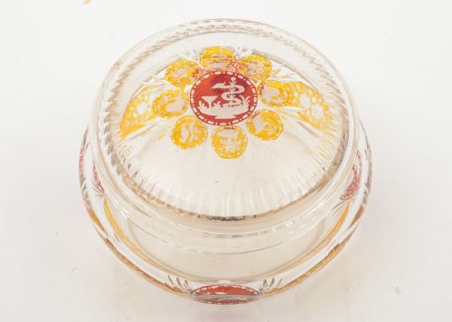 Pretty Edwardian Cut Glass Jar- circa 1905