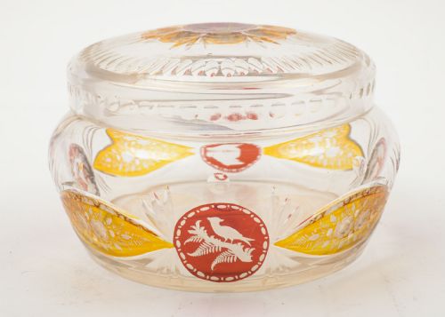 Pretty Edwardian Cut Glass Jar- circa 1905