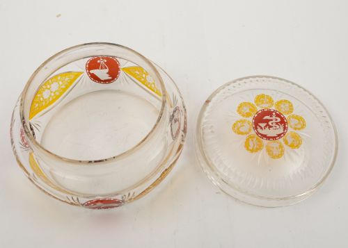 Pretty Edwardian Cut Glass Jar- circa 1905