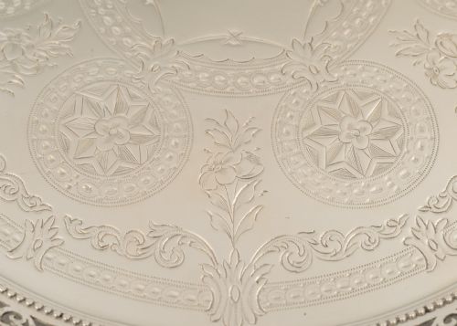 Pretty Victorian Silver Plated Salver - circa 1890