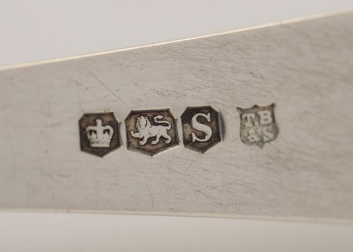 Nice Art Deco Silver Salad Servers - Sheffield 1935