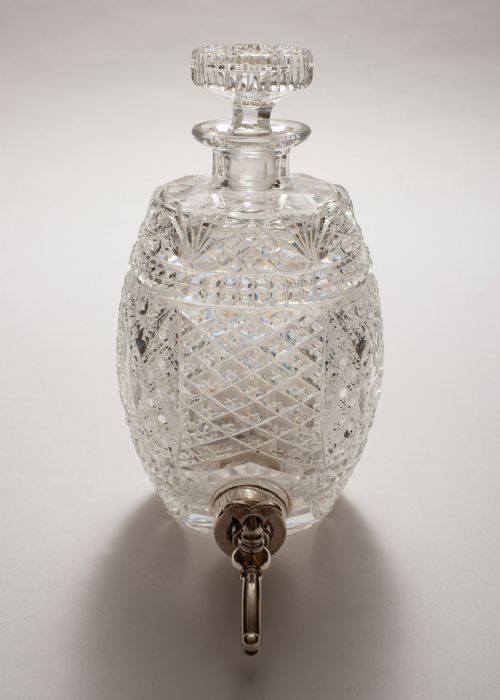 Fabulous Victorian Glass Spirit Barrel - circa 1880
