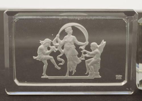 Lovely Heinrich Hoffman Glass Ring/Trinket box - circa 1930