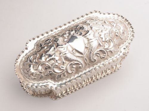 Gorgeous Victorian Silver Plated Trinket Box - circa 1890