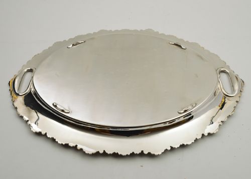 Lovely Victorian Irish Silver Plated Tray - circa 1880