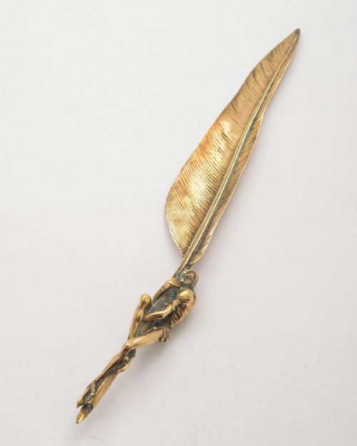 Fabulous French Cast Bronze Paper Knife - circa 1880