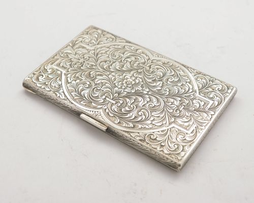 Superb Italian 800 Silver Cigarette Case - circa 1930