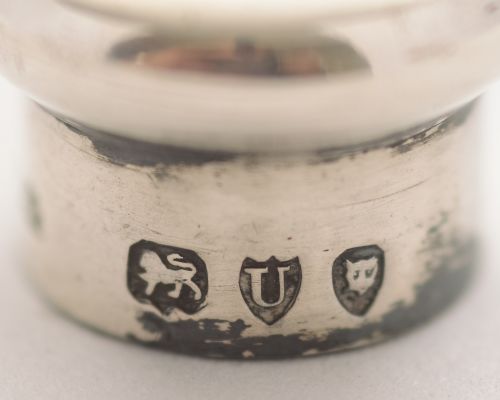 Lovely Victorian Heart Shaped Scent Bottle - London 1895